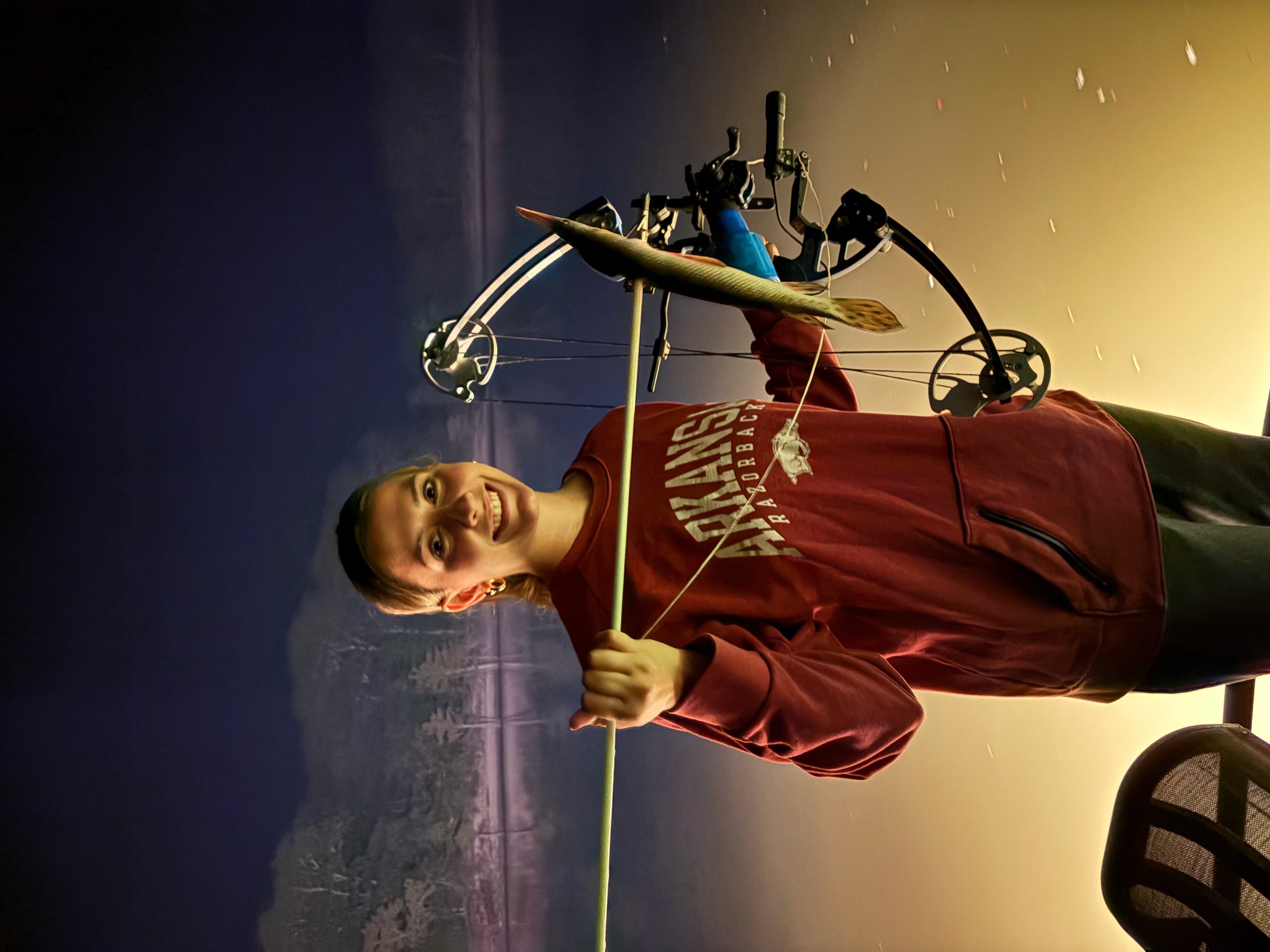 Night on the water bowfishing